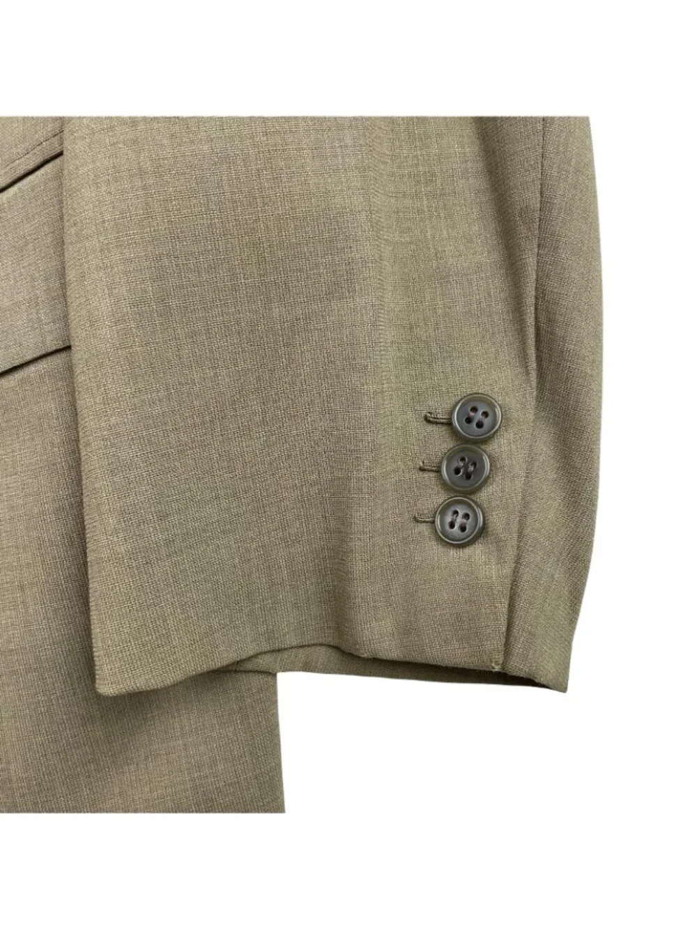 Brioni Men's Nomentano 100% Wool 2-Button Blazer Beige • Italy • 44R US